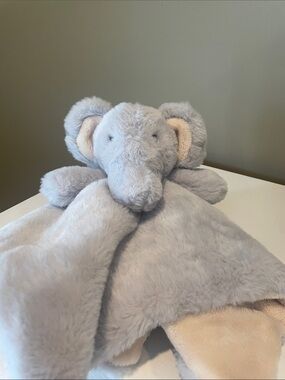 Plush Grey Faux Fur Baby  mini snuggles Blanket